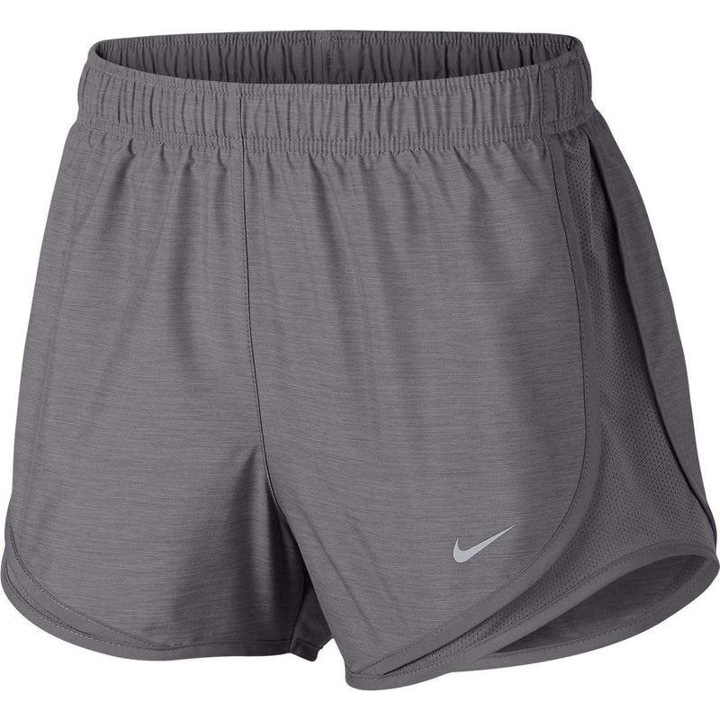 Nike Women's Dry Tempo Shorts Large Gunsmoke and Wolf Grey