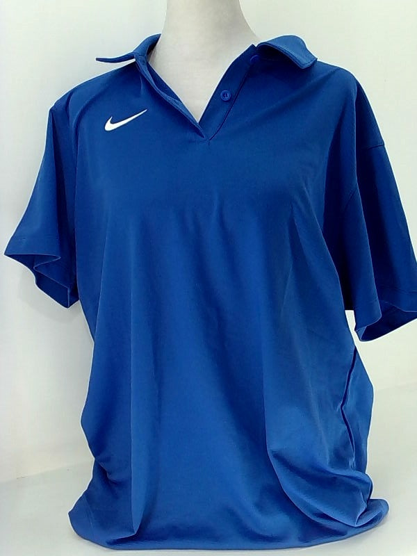 Nike Mens Drifit Polo Shirt Short Sleeve Polo Shirt Color Royal Blue Size Xlarge