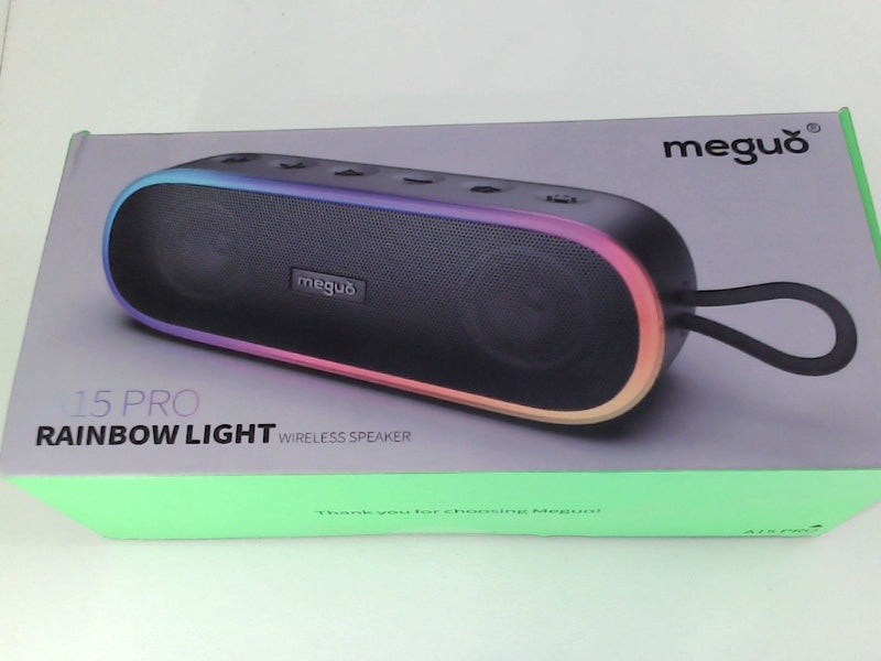 Meguo A15 Pro Bluetooth Wireless Speaker with Rainbow Light