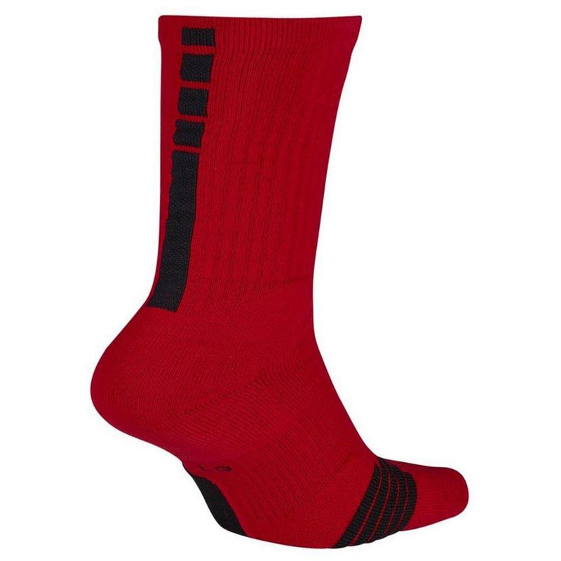 Nike Elite Crew Sock - University Red/Black, Small