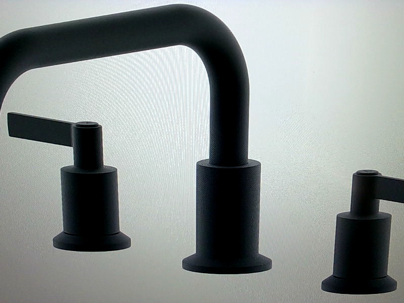 Modern Black Matte Faucet Set Durable Home Accessory