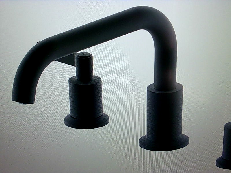 Modern Black Matte Faucet Set Durable Home Accessory