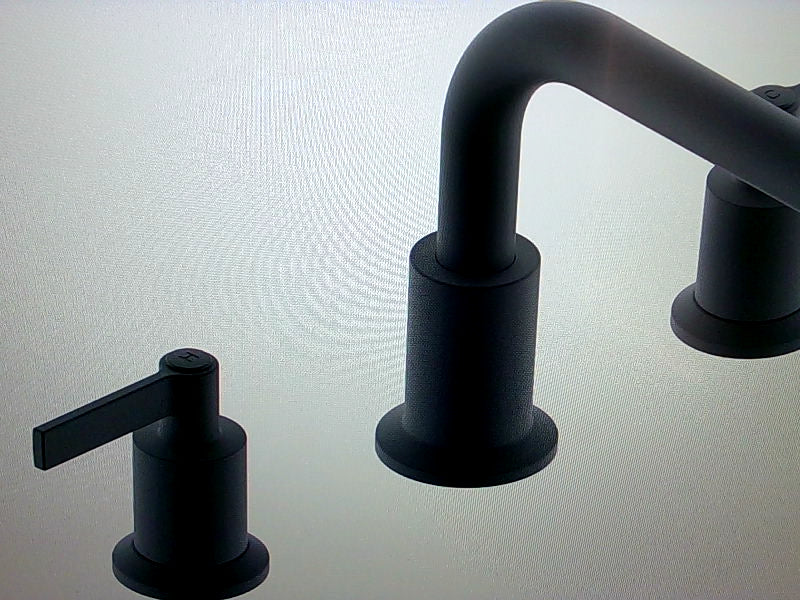 Modern Black Matte Faucet Set Durable Home Accessory