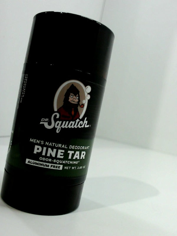 Dr. Squatch Natural Deodorant for Men Aluminum Free Pine Tar 2.65 Oz