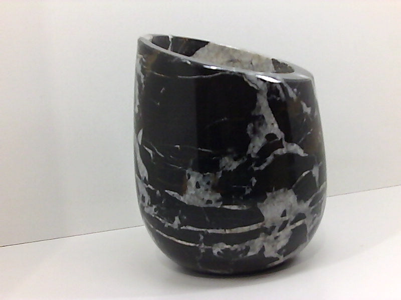 Elegant Black Marble Wine Chiller Bucket - 750ml