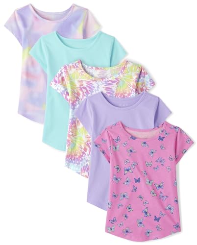 The Children's Place Girls' Shirttail Tee 5-Pack XX-Large