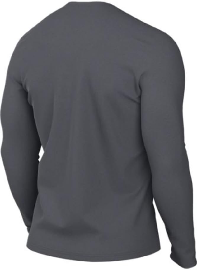 Nike Men's Medium Gray Dri FIT Long Sleeve T-Shirt