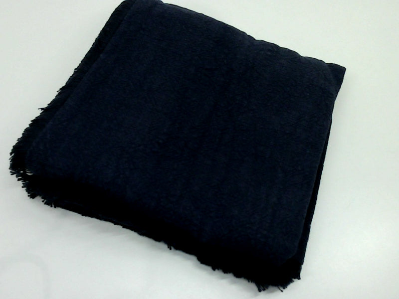 Navy Blue Fringed Pillow Cover 20x20 Inches