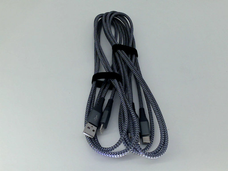 Durable Nylon Braided USB Cable 2-Pack, 6.6ft