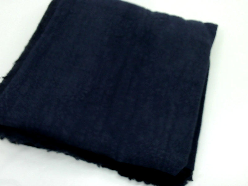 Navy Blue Fringed Pillow Cover 20x20 Inches