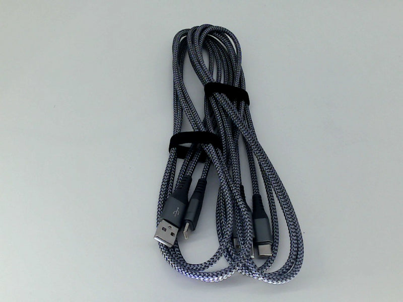 Durable Nylon Braided USB Cable 2-Pack, 6.6ft