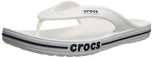 Crocs Bayaband Flip Flop - White/Navy, Size M11/W13