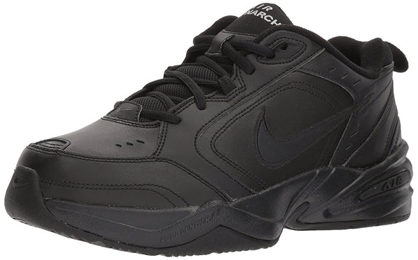 Nike Mens Air Monarch Iv Low Top Lace Up Running Sneaker Color Black/Black Size 11 4E US