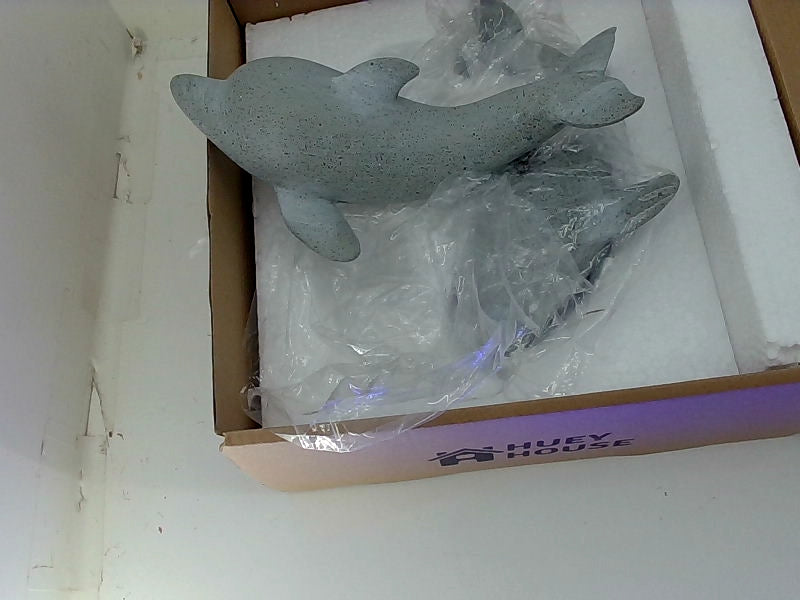 Handcrafted Whale Decor Set of 2 by Huey House Silver