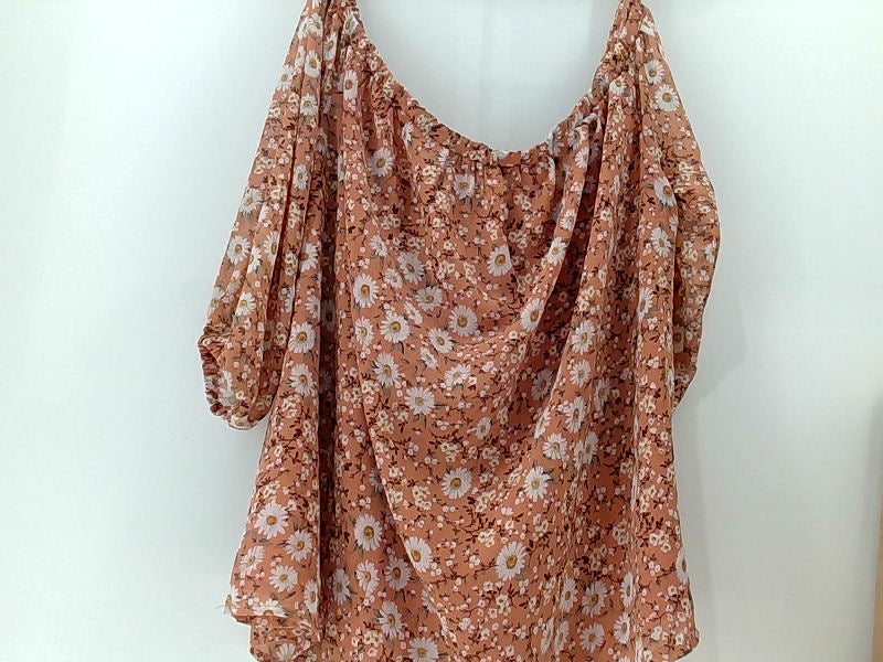 Floral Women's Off-Shoulder Blouse - Large