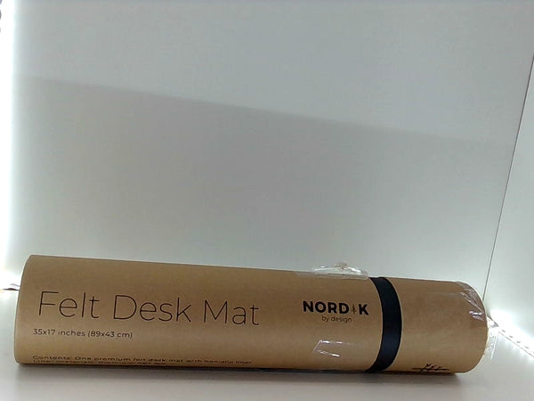 Nordik Black Felt Desk Mat - Large 35x17 Inch