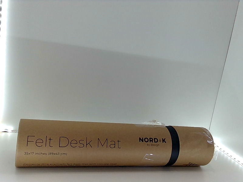 Nordik Black Felt Desk Mat - Large 35x17 Inch