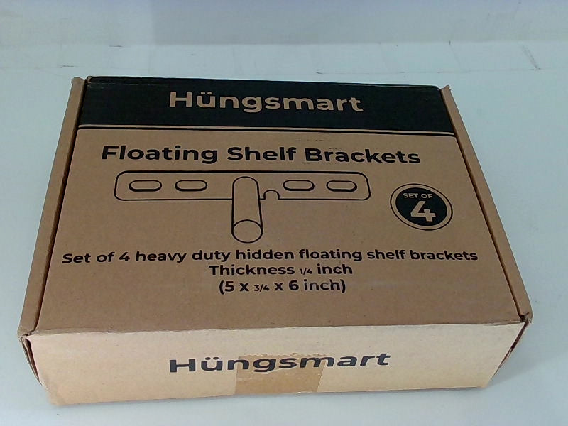 Hungsmart Floting Shelf Brackets Color Black Size 5x3/4x6 Inch