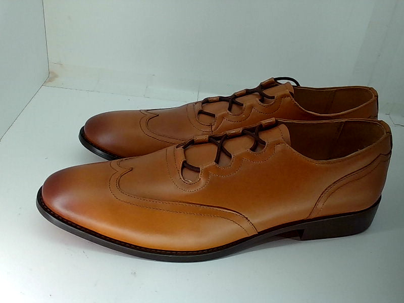 Love and Liberty Men's Genuine Tan Lace-Up Dress Shoes Size 12