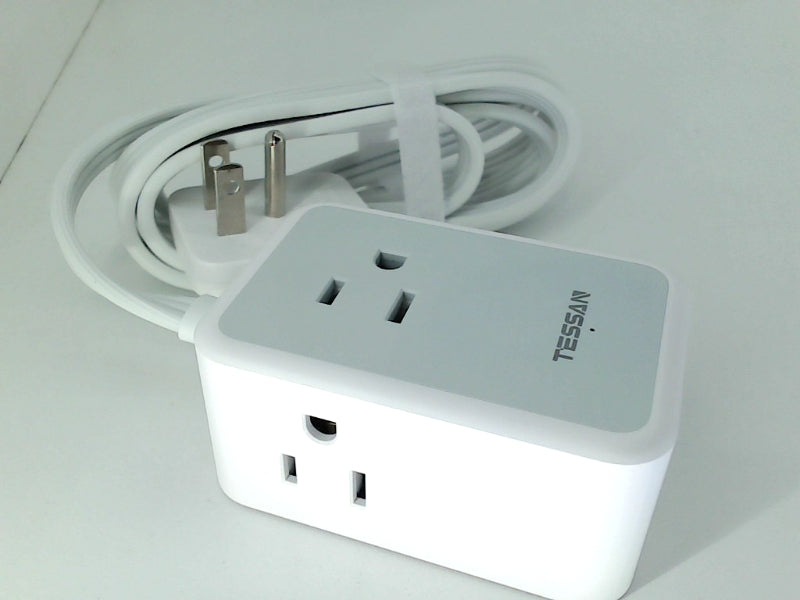 Compact TESSAN Power Strip with USB Ports Small