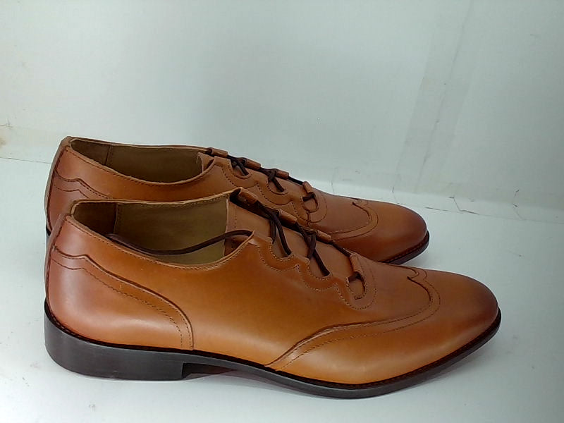 Love and Liberty Men's Genuine Tan Lace-Up Dress Shoes Size 12