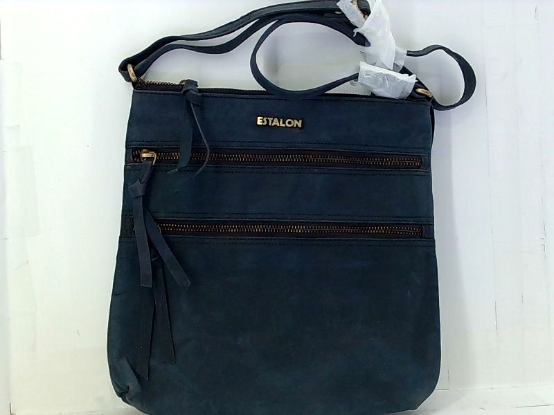 Indigo Leather Crossbody Purse for Women Estalon