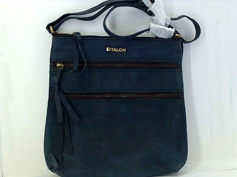 Indigo Leather Crossbody Purse for Women Estalon