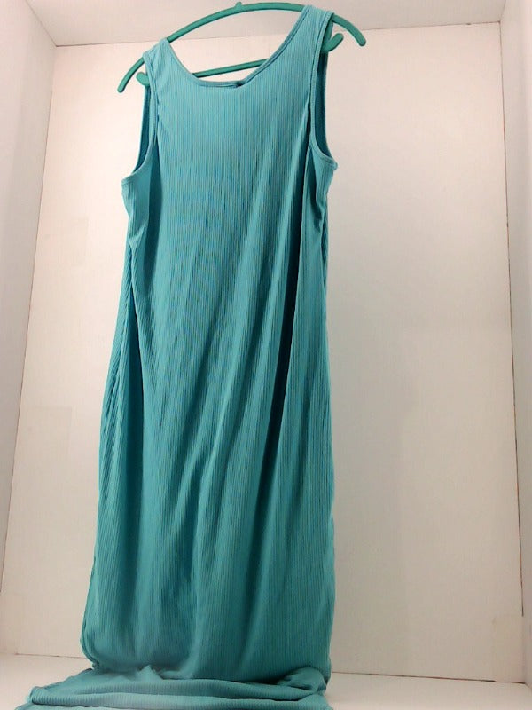 Aqua Blue Sleeveless Maxi Dress XXLarge