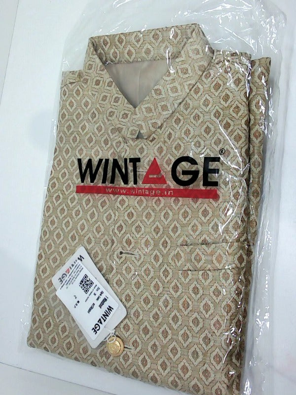 Wintage Waistcoat Wc134color4 Color Gold Size 36
