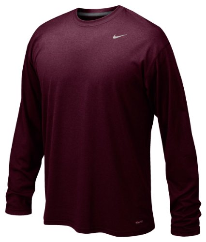 Nike Men's Legend Long Sleeve Tee Color Maroon Size Small