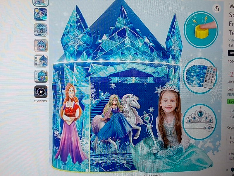 Kids' Frozen-Themed Play Tent 40'' D x 51'' H