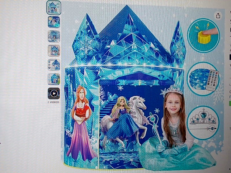 Kids' Frozen-Themed Play Tent 40'' D x 51'' H