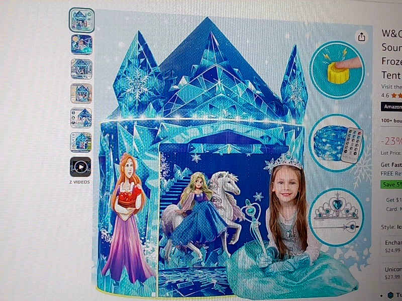 Kids' Frozen-Themed Play Tent 40'' D x 51'' H