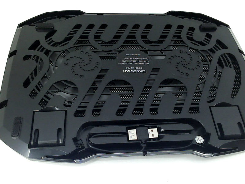 LIANGSTAR Laptop Cooling Pad with Dual Fans Black