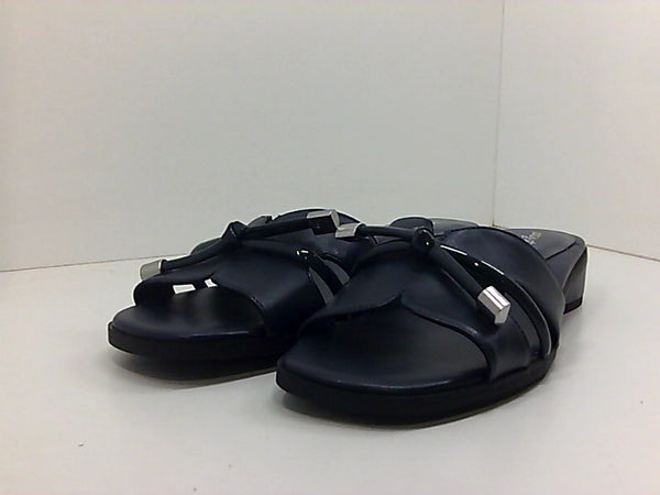 Easy Street Womens 31-7020 Sandals Color Navy Blue Size 10 Pair of Shoes