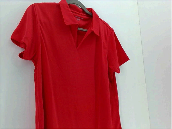 Harriton Womens Polo Regular Short Sleeve Color Cardinal Red Size Large Tops