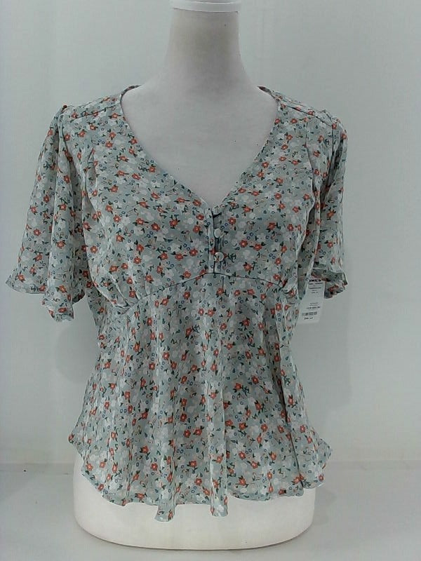 Active USA Women's Floral Blouse Size Medium