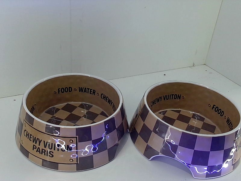 Haute Diggity Dog Bowls Color Brown Size Qty 2