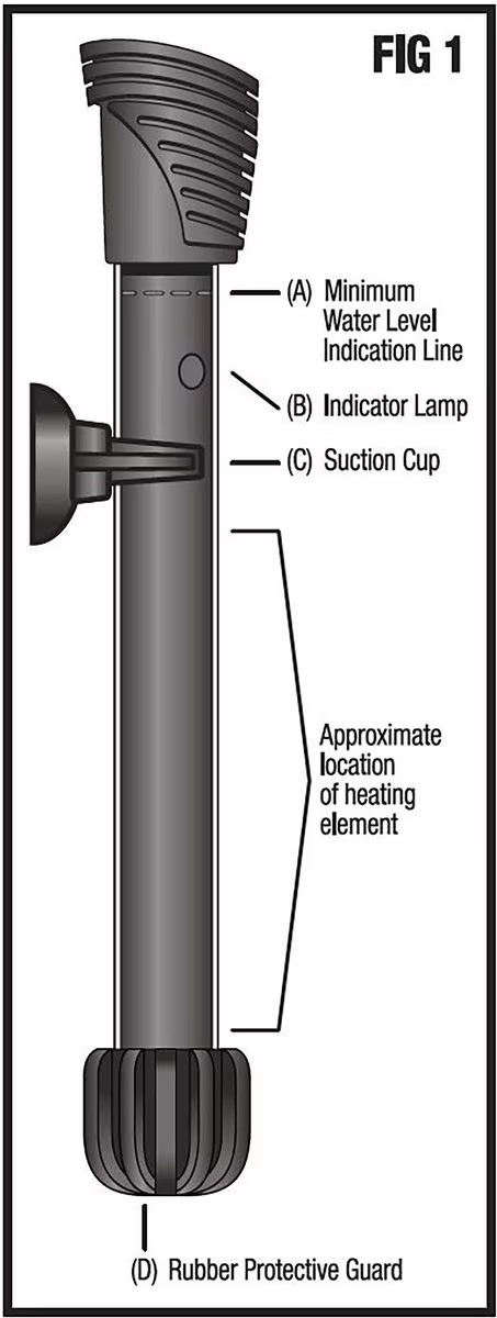 Aqueon Preset Aquarium Heater 50W