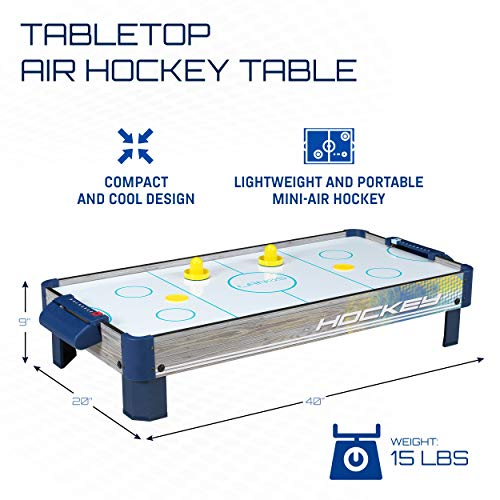 Air Hockey Tabletop Game Table for Kids | Lanos 40 Inch Electronic