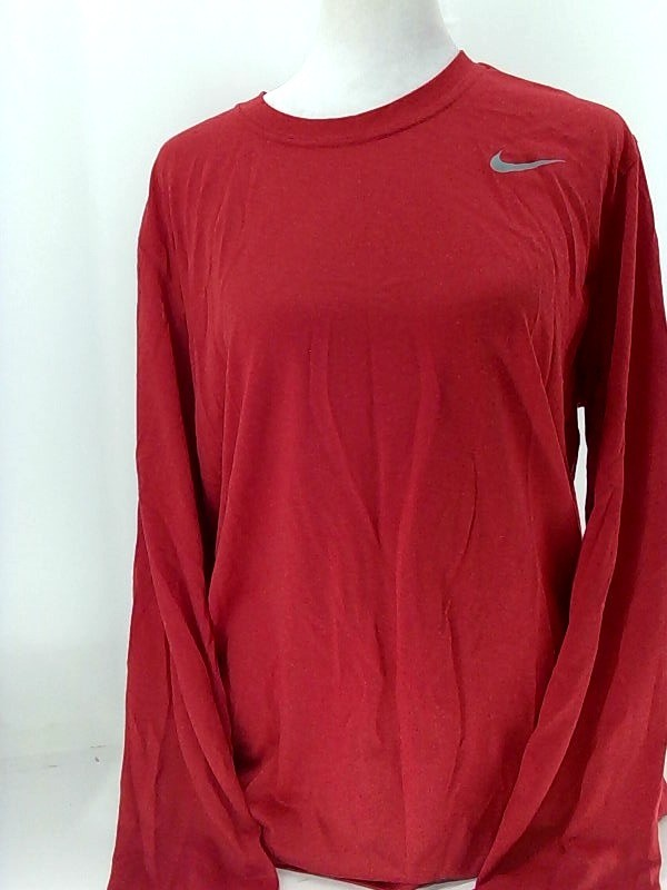 Nike Mens Legend Tee Regular Long Sleeve T-Shirt Color Maroon Size Large