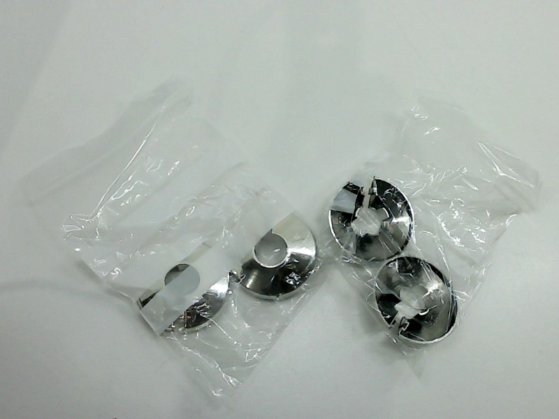 2 Chrome Radiator Pipe Hole Collars Cover