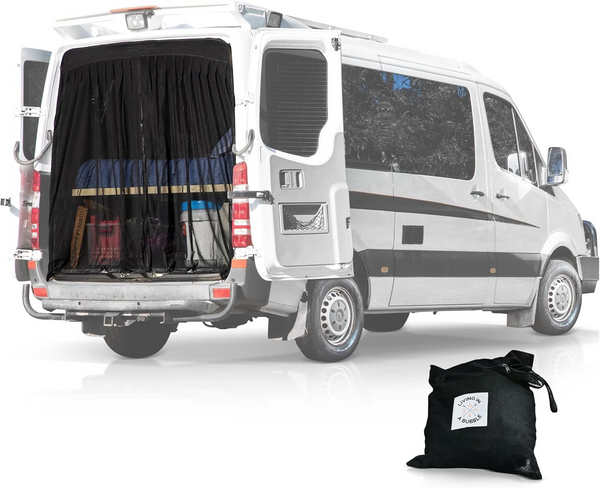 Magnetic Fly Screen For Campervan Color Black Size 59x55''