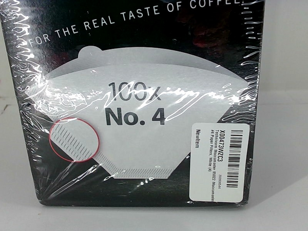 Moccamaster Filter No 4 Color White Size Pack Of 4 Boxes