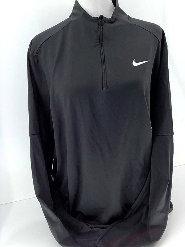 Nike Mens DRI-FIT ELEMENT 1/2 ZIP TOP Stretch Strap Zipper Active Sweatshirt Large