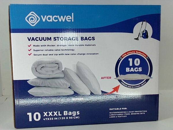 Vacwel Vacuum Storage Bags Color 10bags Size Xxxl