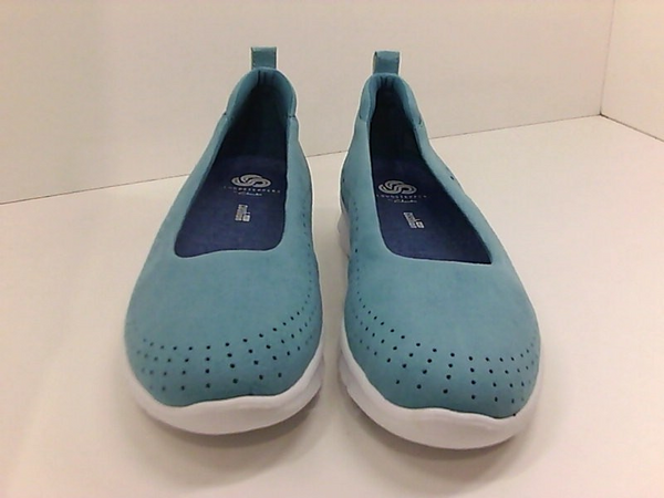 Clarks Womens STED ALLENASEA AQUA Closed Toe None Flats Pair of Shoes