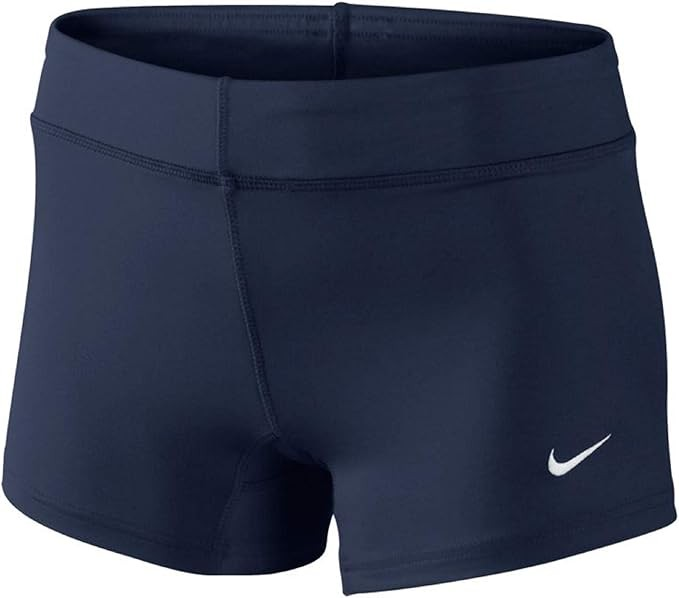 Nike Girls Navy Blue Performance Stretch Game Shorts - Size Medium