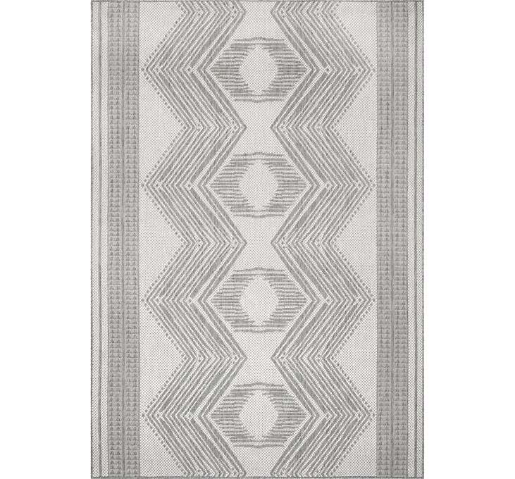 Nuloom Cabana Gbcb01b 5 X 8 Outdoor Area Rug Silver Tone