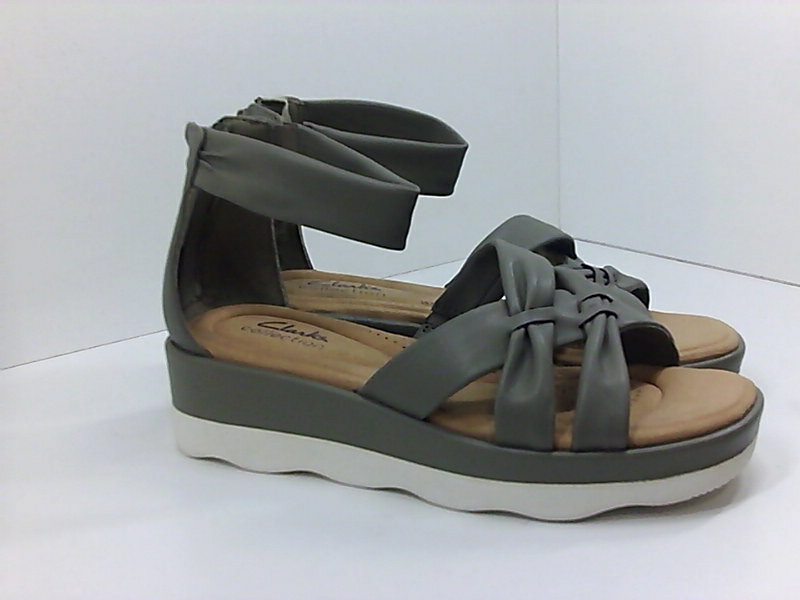 Clarks Womens Clara Rae Wedge Open Toe Casual Platform Sandals 6 Pair of Shoes
